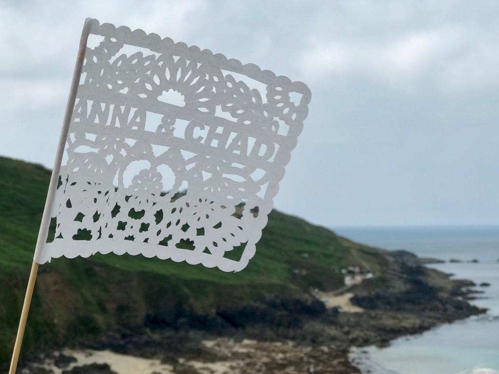 Personalised Wedding Favours Papel Picado Waving Flags