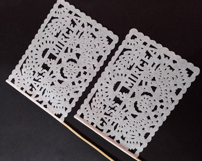 Drapeaux ondulés Papel Picado pour cadeaux de mariage personnalisés