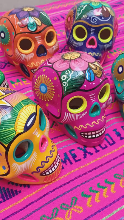 Mexican Ceramic Skulls Wholesale Day of the Dead Event Decorations