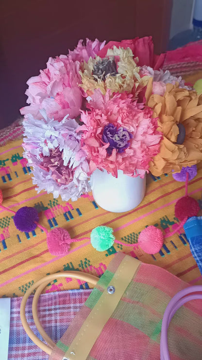 Mexican Paper Flowers Fiesta Decorations