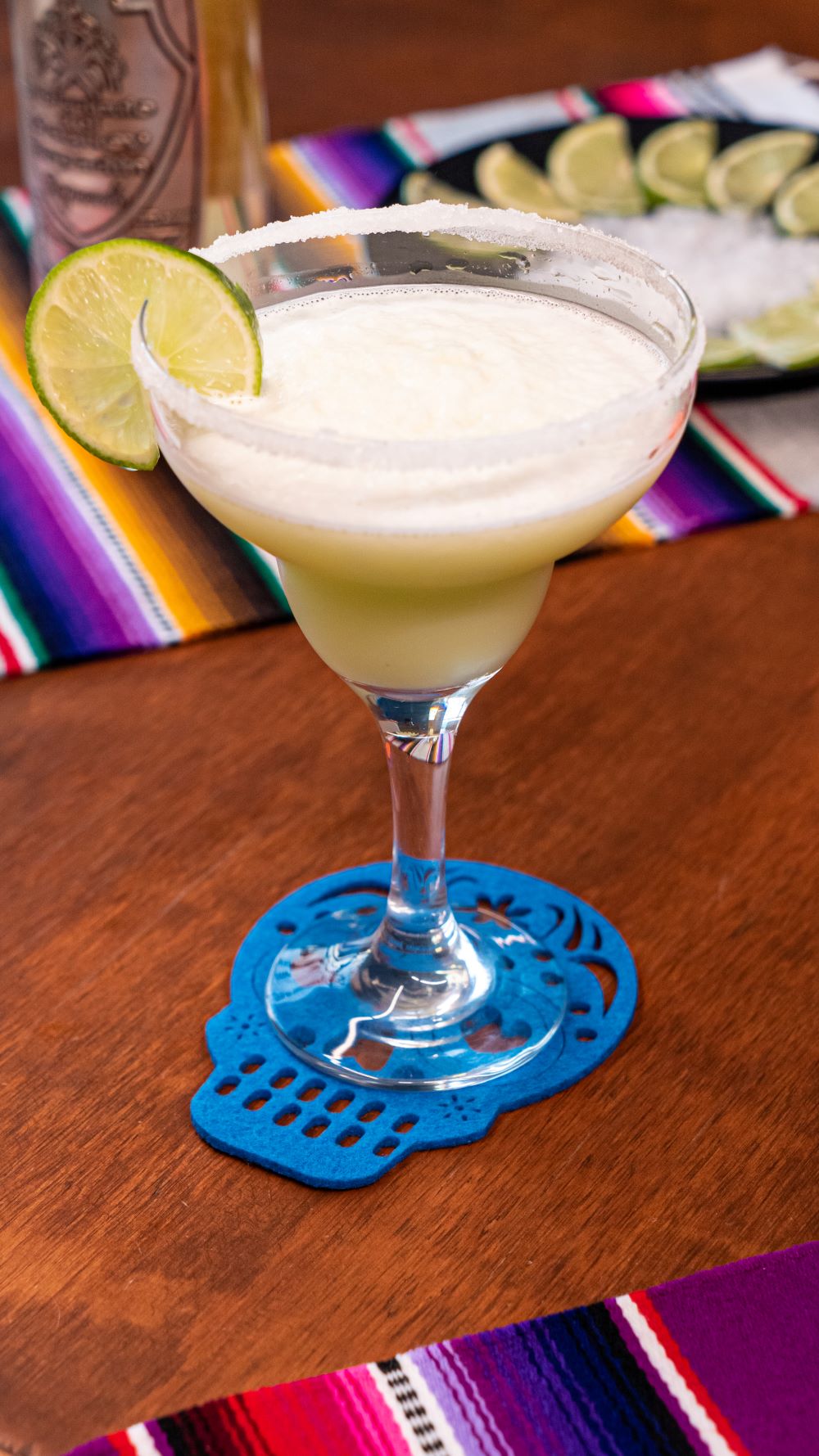 Mexican skull drinks coasters Mexican fiesta decor perfect for your margarita!