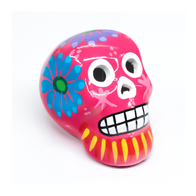 sugar skull ornament pink