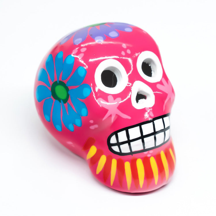 sugar skull ornament pink