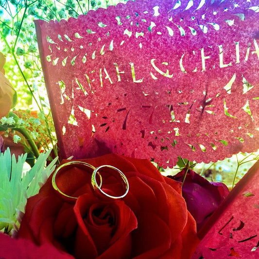 Recuerdos para bodas mexicanas Banderas ondeantes personalizadas