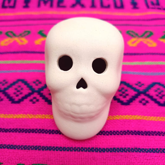 ceramic sugar skulls to paint, face on