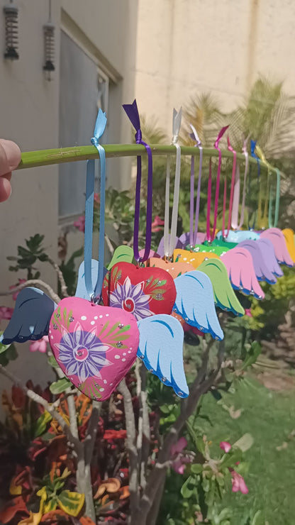 mexican winged heart ornaments video