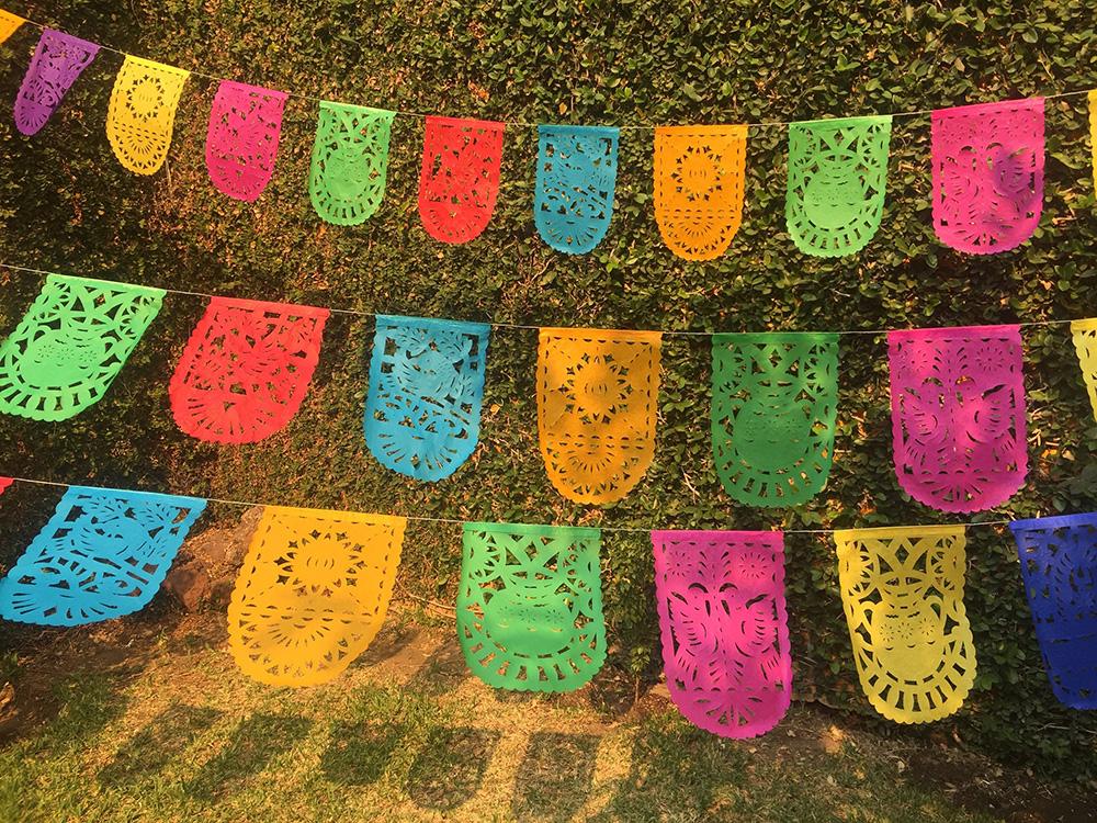 DIY Cinco De Mayo Fiesta Banner - Papel Picado - The Crafting Chicks