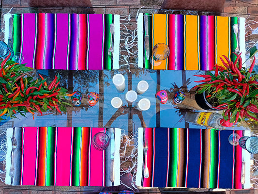 Mexican Placemats Handwoven Sarape Tableware