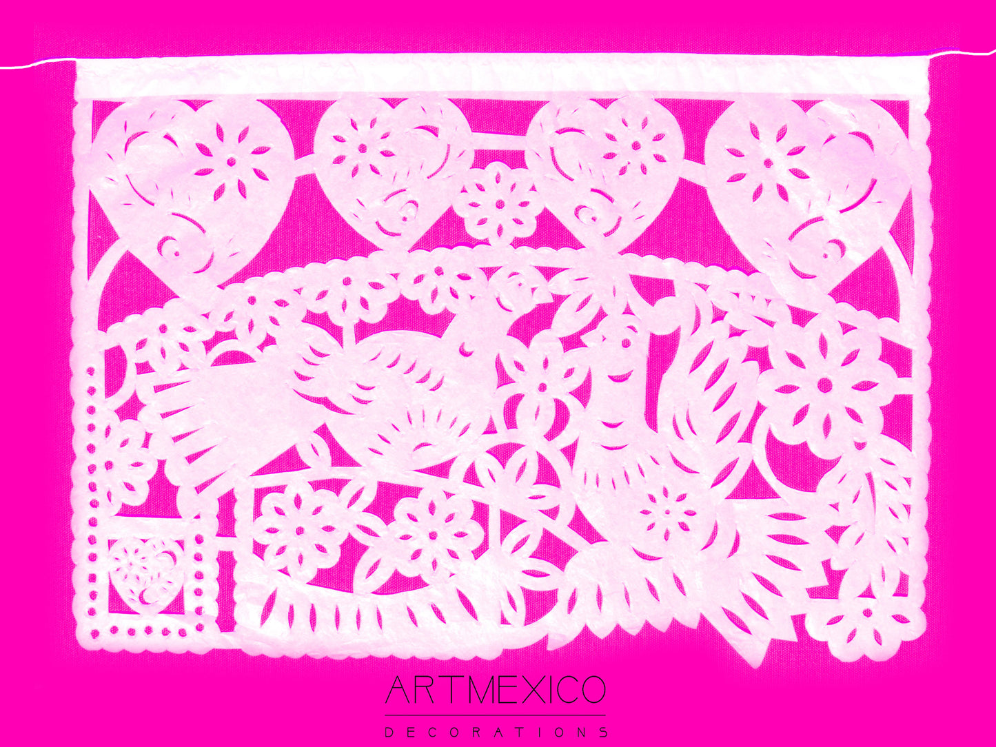 Traditional Mexican Wedding Papel Picado Ready-To-Buy 5m/16ft Long Garlands
