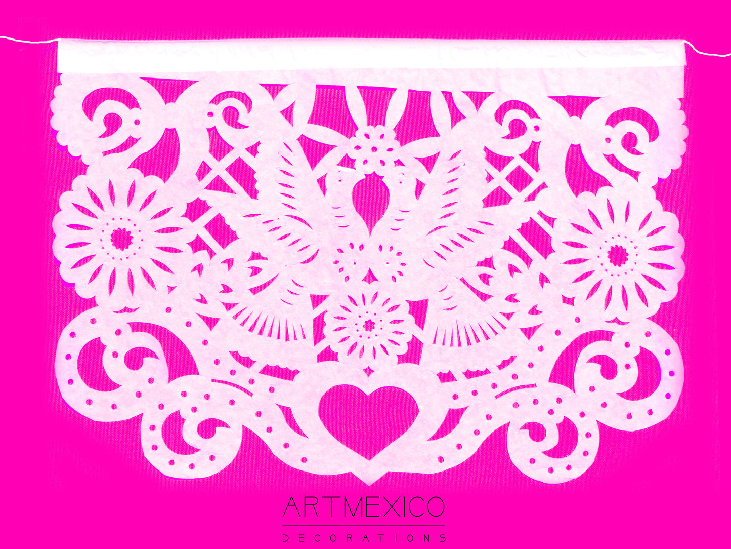 Traditional Mexican Wedding Papel Picado Ready-To-Buy 5m/16ft Long Garlands