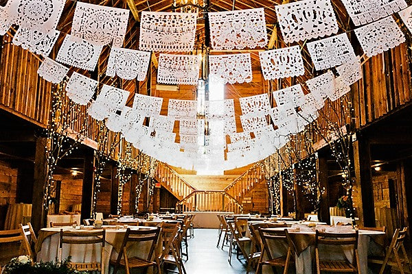 Mexican Wedding Decorations Papel Picado | 5m/16ft Traditional Handmade Mexican Wedding Decorations - ARTMEXICO