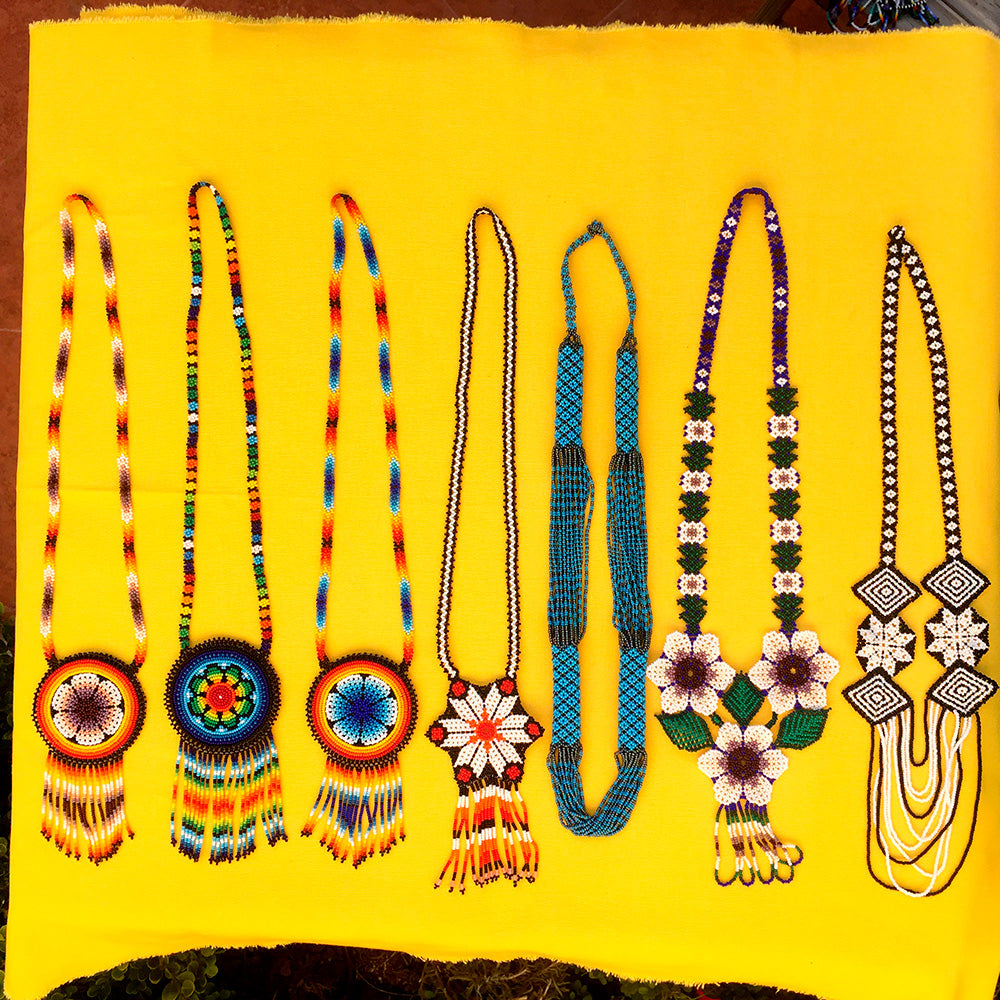 18 Wholesale Mexican Huichol Beaded Necklaces Unique Statement Jewellery - ARTMEXICO