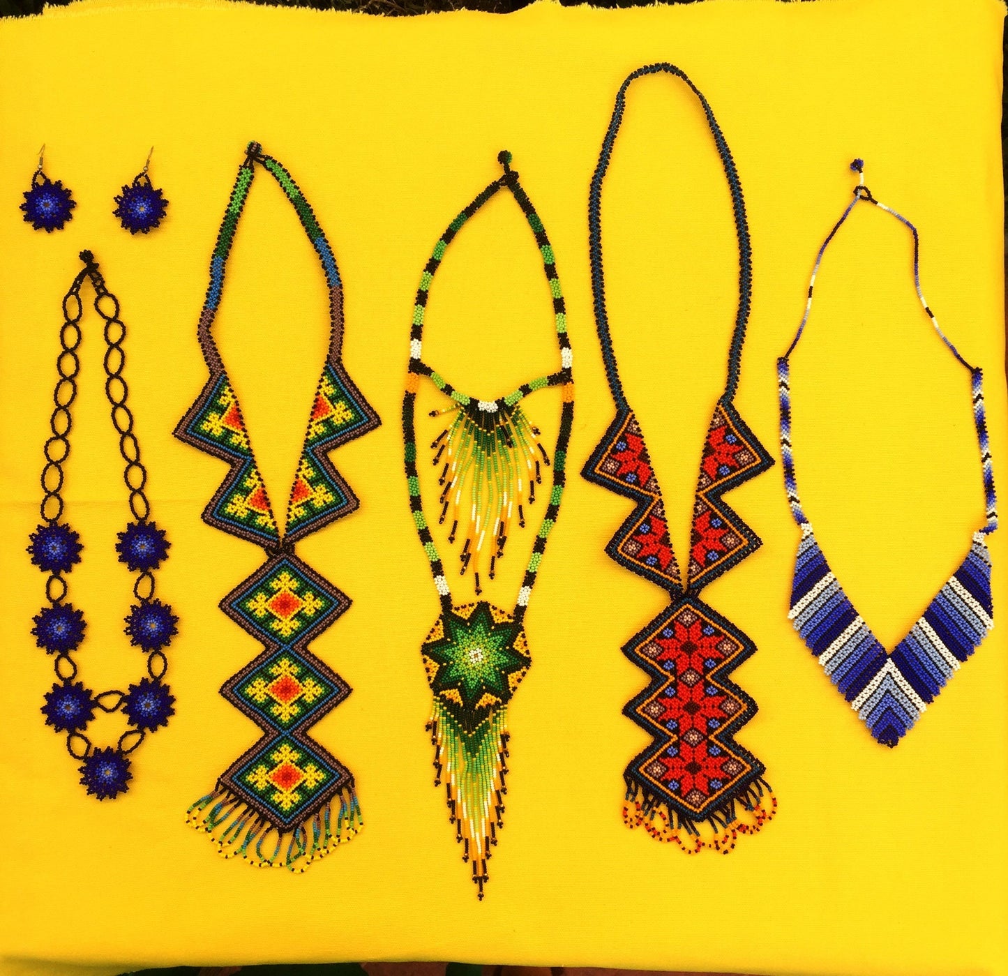 beaded mexican necklaces