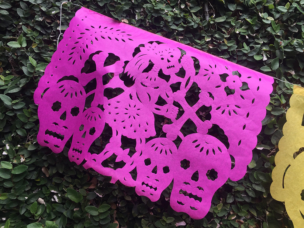 day of the dead papel picado bunting party decorations