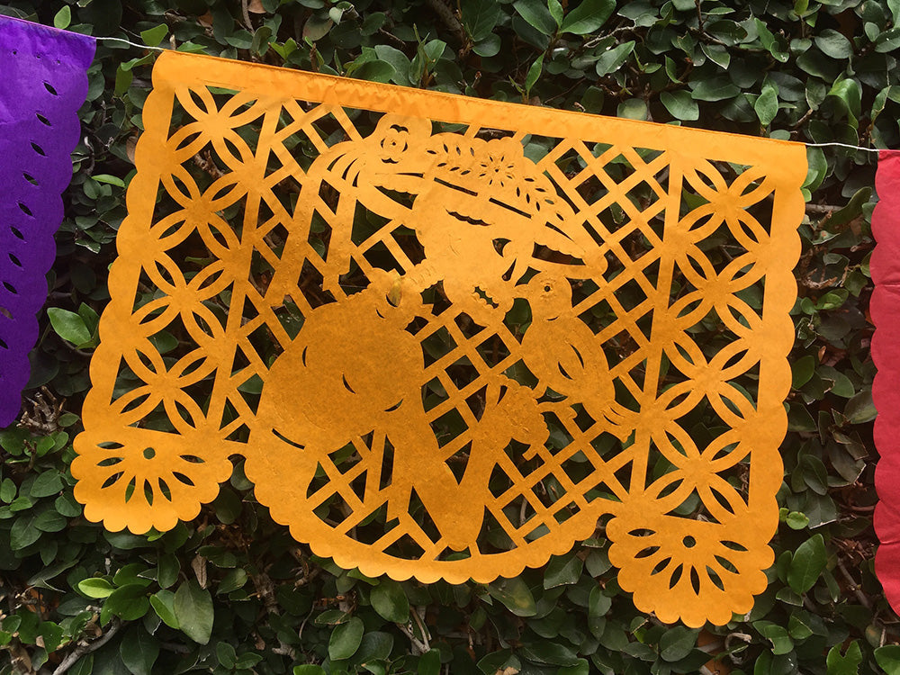 day of the dead papel picado bunting party decorations