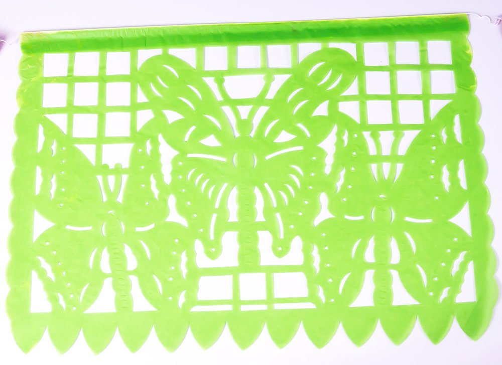 Mexican papel picado bunting banner garland party decor for Mexican themed fiestas