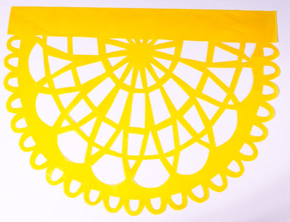 Rainbow Fiesta Papel Picado Mexican Party Bunting | 5m 16.4ft Garland with 10 Large Flags - ARTMEXICO