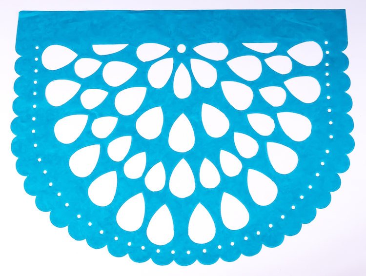 Rainbow Fiesta Papel Picado Mexican Party Bunting | 5m 16.4ft Garland with 10 Large Flags - ARTMEXICO