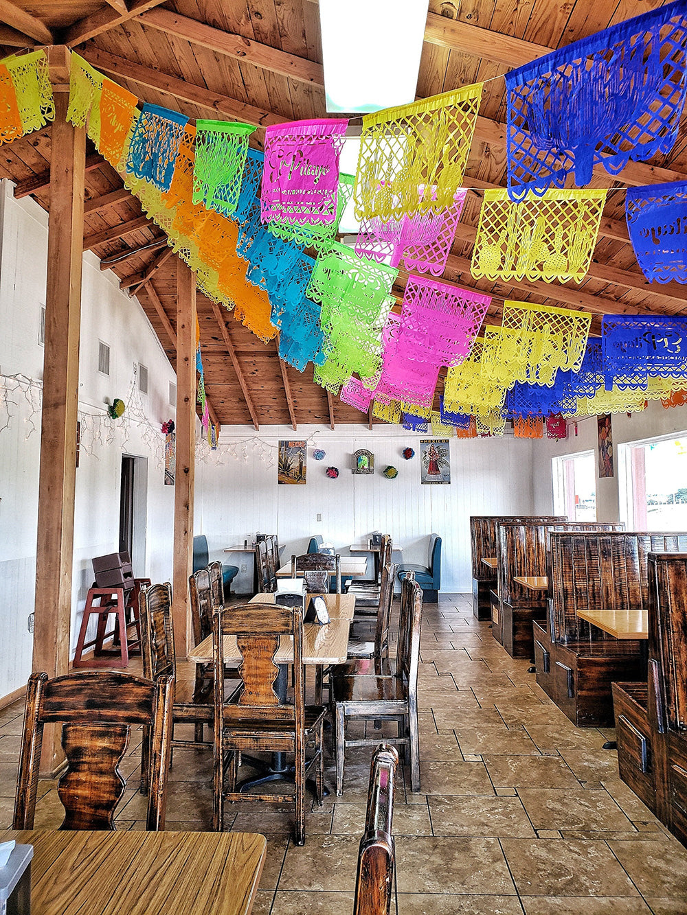 Mexican Restaurant Bunting Decor Custom Made Flags Made With Your Logo in Your Branding Colours - ARTMEXICO