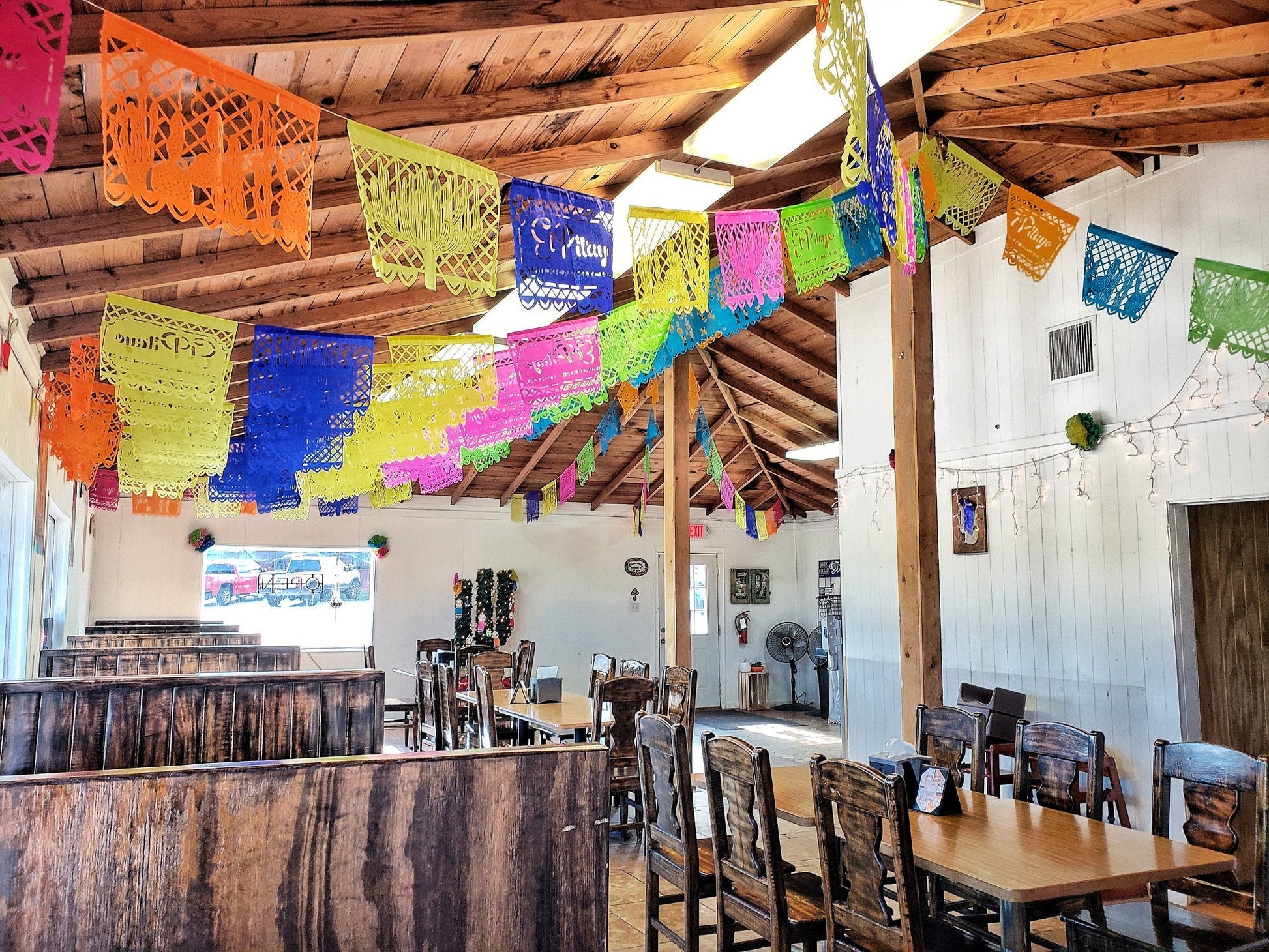 Mexican Restaurant Bunting Decor Custom Made Flags Made With Your Logo in Your Branding Colours - ARTMEXICO