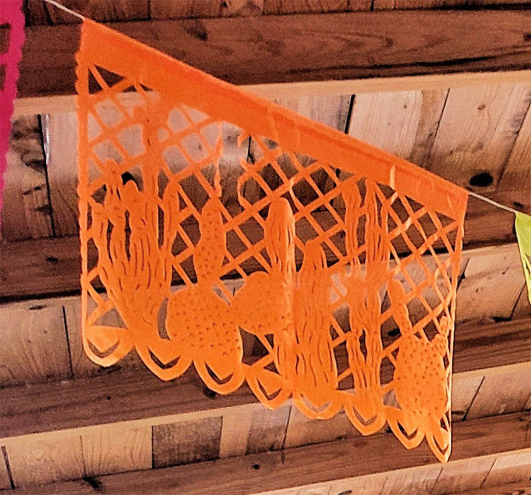 Mexican Restaurant Papel Picado Tissue Paper Decor Custom Made with your Logo