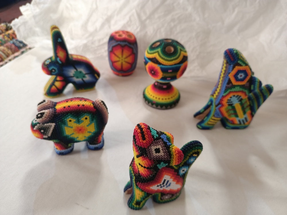 Wixarika Huichol Beaded Art - 12 Mini Figures Wholesale