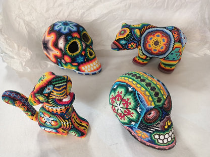 Wixarika Huichol Beaded Art - 12 Medium Figures Wholesale